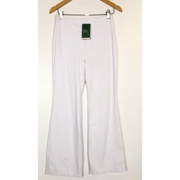Halara Flex Work Pants High Waisted Pocket Slight Flare White NWT Medium Petite - Picture 3 of 10